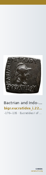 Bactrian and Indo-Greek Coinage Eucratides I 22.10 — CANOA
