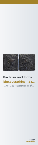 Bactrian and Indo-Greek Coinage Eucratides I 22.11 — CANOA