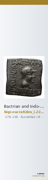 Bactrian and Indo-Greek Coinage Eucratides I 22.14 — CANOA