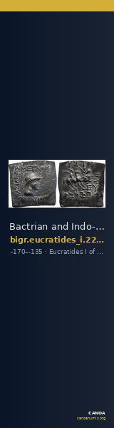 Bactrian and Indo-Greek Coinage Eucratides I 22.16 — CANOA