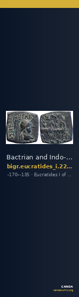 Bactrian and Indo-Greek Coinage Eucratides I 22.17 — CANOA