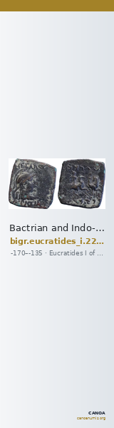 Bactrian and Indo-Greek Coinage Eucratides I 22.18 — CANOA