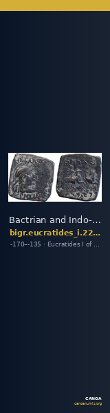 Bactrian and Indo-Greek Coinage Eucratides I 22.18 — CANOA