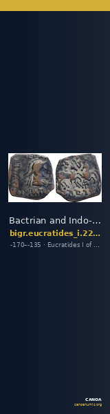Bactrian and Indo-Greek Coinage Eucratides I 22.19 — CANOA