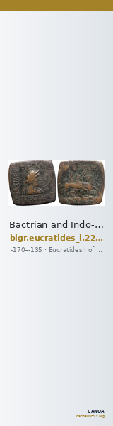 Bactrian and Indo-Greek Coinage Eucratides I 22.20 — CANOA
