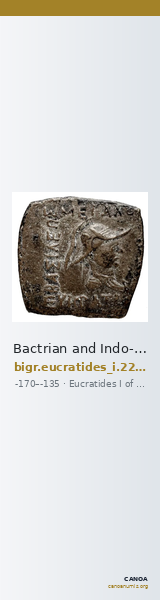 Bactrian and Indo-Greek Coinage Eucratides I 22.21 — CANOA