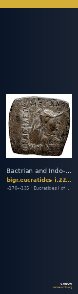 Bactrian and Indo-Greek Coinage Eucratides I 22.21 — CANOA