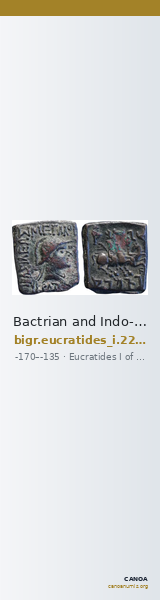 Bactrian and Indo-Greek Coinage Eucratides I 22.23 — CANOA