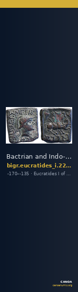 Bactrian and Indo-Greek Coinage Eucratides I 22.23 — CANOA