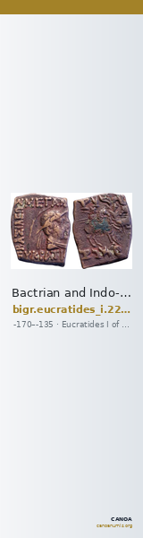 Bactrian and Indo-Greek Coinage Eucratides I 22.24 — CANOA