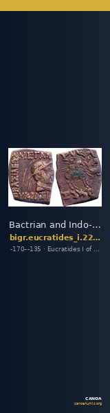 Bactrian and Indo-Greek Coinage Eucratides I 22.24 — CANOA