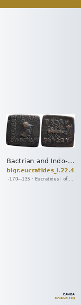 Bactrian and Indo-Greek Coinage Eucratides I 22.4 — CANOA