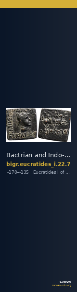 Bactrian and Indo-Greek Coinage Eucratides I 22.7 — CANOA