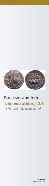 Bactrian and Indo-Greek Coinage Eucratides I 2.6 — CANOA