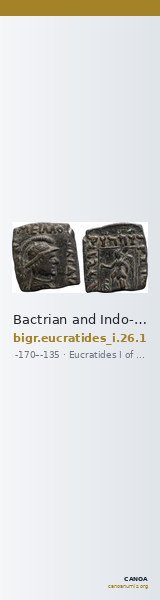 Bactrian and Indo-Greek Coinage Eucratides I 26.1 — CANOA