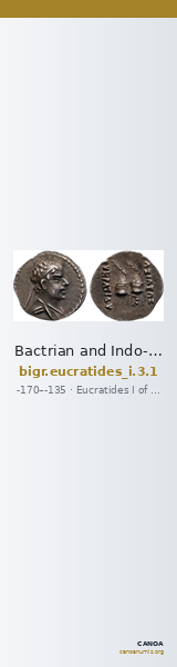 Bactrian and Indo-Greek Coinage Eucratides I 3.1 — CANOA