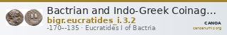 Bactrian and Indo-Greek Coinage Eucratides I 3.2 — CANOA