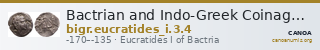 Bactrian and Indo-Greek Coinage Eucratides I 3.4 — CANOA