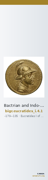 Bactrian and Indo-Greek Coinage Eucratides I 4.1 — CANOA