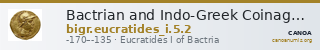 Bactrian and Indo-Greek Coinage Eucratides I 5.2 — CANOA