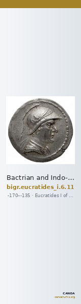Bactrian and Indo-Greek Coinage Eucratides I 6.11 — CANOA