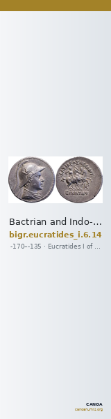 Bactrian and Indo-Greek Coinage Eucratides I 6.14 — CANOA