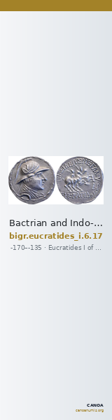 Bactrian and Indo-Greek Coinage Eucratides I 6.17 — CANOA