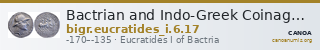 Bactrian and Indo-Greek Coinage Eucratides I 6.17 — CANOA