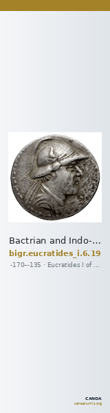 Bactrian and Indo-Greek Coinage Eucratides I 6.19 — CANOA