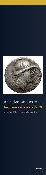 Bactrian and Indo-Greek Coinage Eucratides I 6.19 — CANOA