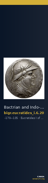 Bactrian and Indo-Greek Coinage Eucratides I 6.20 — CANOA
