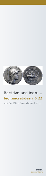 Bactrian and Indo-Greek Coinage Eucratides I 6.22 — CANOA