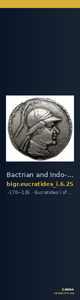 Bactrian and Indo-Greek Coinage Eucratides I 6.25 — CANOA