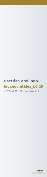 Bactrian and Indo-Greek Coinage Eucratides I 6.29 — CANOA