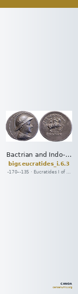 Bactrian and Indo-Greek Coinage Eucratides I 6.3 — CANOA