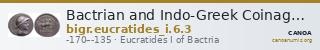 Bactrian and Indo-Greek Coinage Eucratides I 6.3 — CANOA