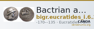 Bactrian and Indo-Greek Coinage Eucratides I 6.30 — CANOA