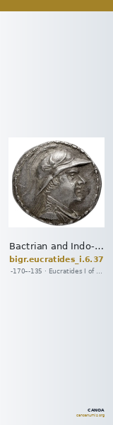 Bactrian and Indo-Greek Coinage Eucratides I 6.37 — CANOA