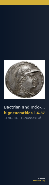 Bactrian and Indo-Greek Coinage Eucratides I 6.37 — CANOA