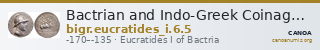 Bactrian and Indo-Greek Coinage Eucratides I 6.5 — CANOA