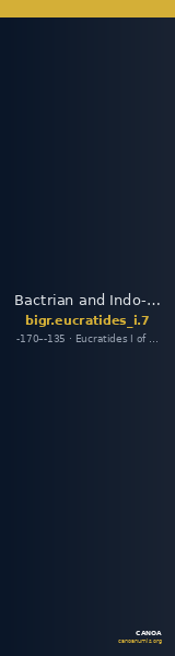 Bactrian and Indo-Greek Coinage Eucratides I 7 — CANOA