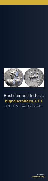 Bactrian and Indo-Greek Coinage Eucratides I 7.1 — CANOA