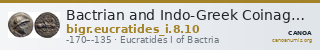 Bactrian and Indo-Greek Coinage Eucratides I 8.10 — CANOA