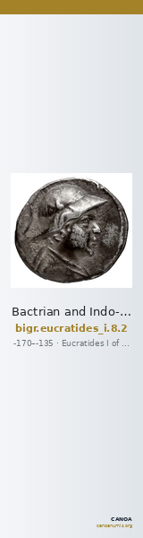 Bactrian and Indo-Greek Coinage Eucratides I 8.2 — CANOA