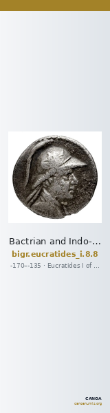 Bactrian and Indo-Greek Coinage Eucratides I 8.8 — CANOA
