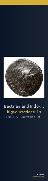 Bactrian and Indo-Greek Coinage Eucratides I 9 — CANOA