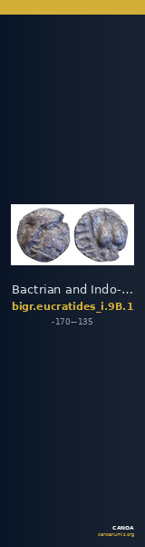 Bactrian and Indo-Greek Coinage Eucratides I 9B.1 — CANOA