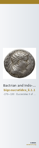 Bactrian and Indo-Greek Coinage Eucratides II 1.1 — CANOA