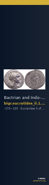 Bactrian and Indo-Greek Coinage Eucratides II 1.13 — CANOA