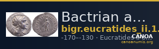 Bactrian and Indo-Greek Coinage Eucratides II 1.13 — CANOA
